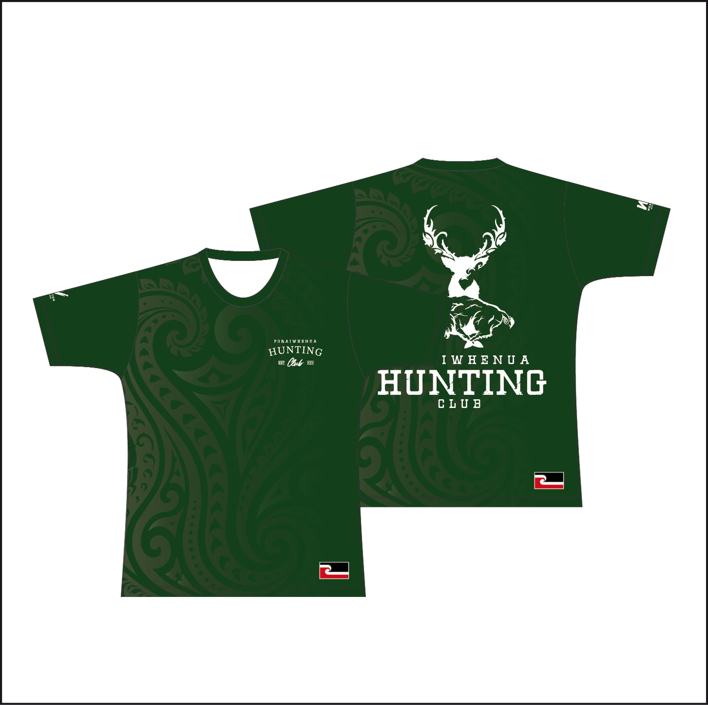 POKAIWHENUA TEE - GREEN