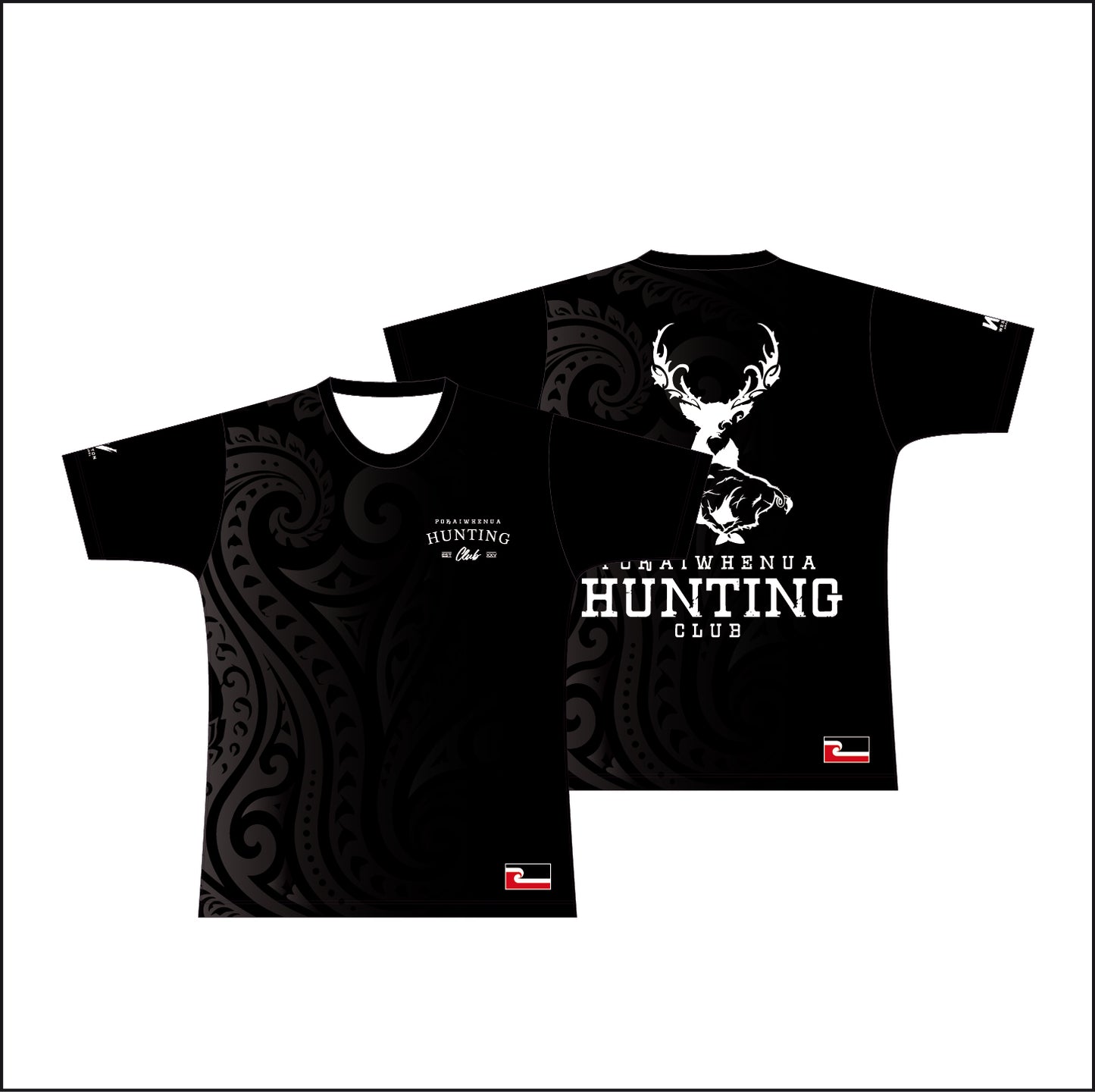 POKAIWHENUA TEE - BLACK