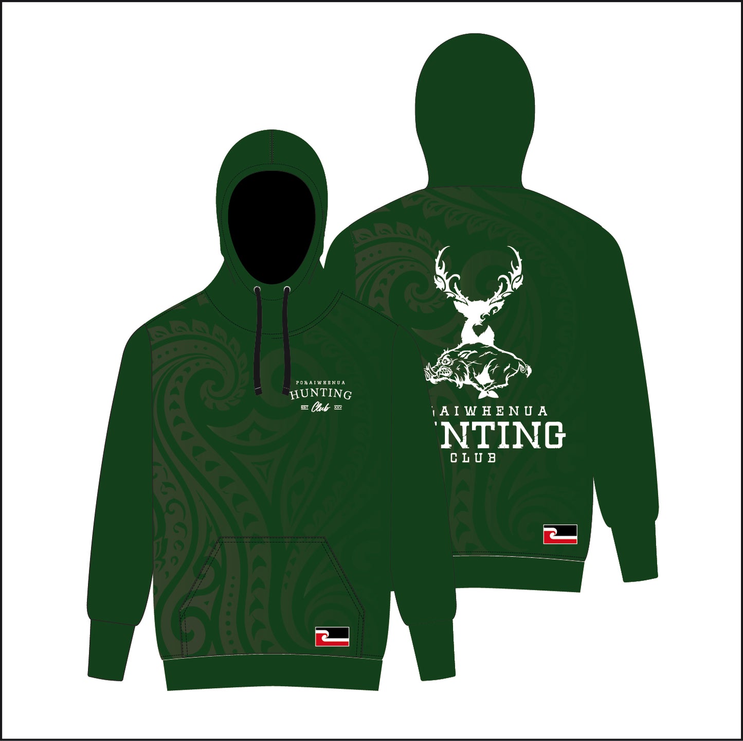 POKAIWHENUA HOODIE - GREEN