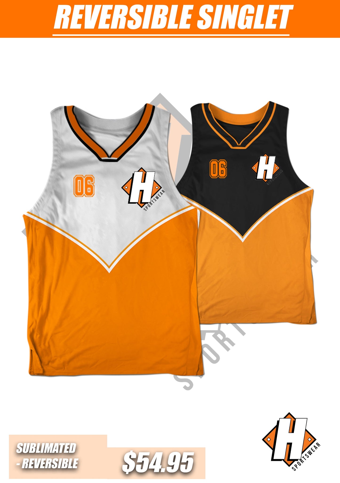 REVERSIBLE BASKETBALL SINGLETS